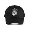 Oversized Gothic Floral Skeleton Print Baseball Cap Fashion Unisex Sunhat Womens Outdoor Sports Snapback Cap