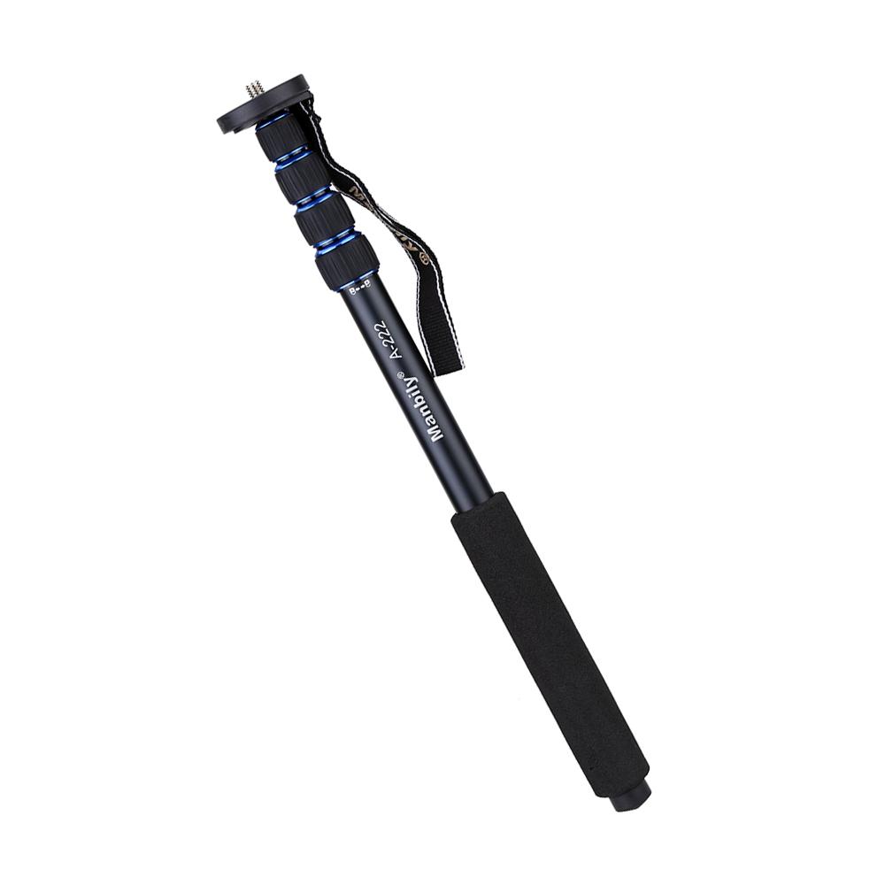 Telescopic Adjustable Portable Aluminium Alloy Photography DSLR Camera Camcorder Monopod Unipod Pole Walking Stick for