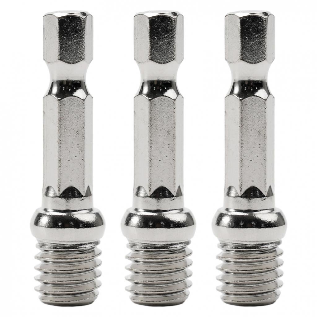 1/4\" Connecting Rod 3pcs Metal Shank Diameter: 6mm Silver