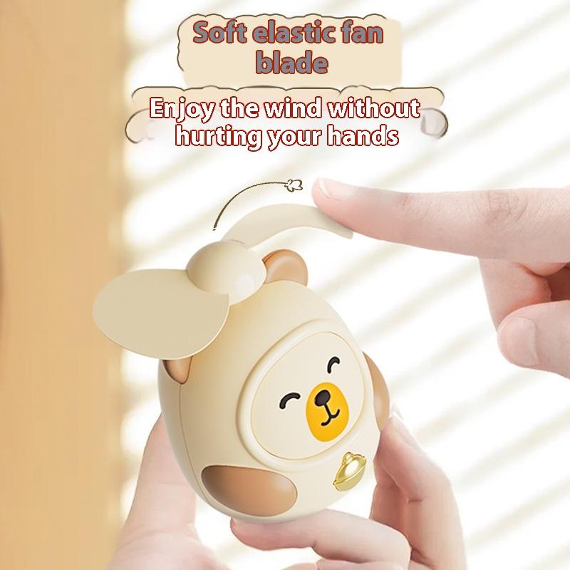 2025 New Cute Capybara Mini Portable Fan Handheld Small Fan Usb Charging 2-Speed Handheld Fan Suitable For Office Outdoor Travel
