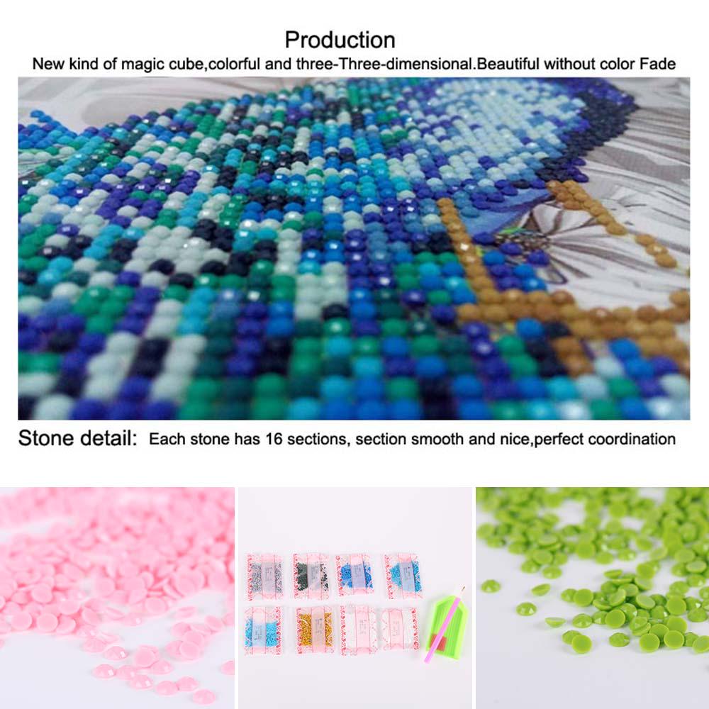 Round Diamond Rhinestones 5D DIY Diamond Painting for Home Wall Decor