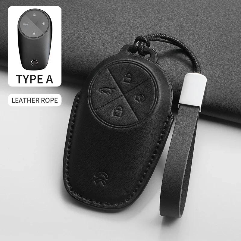Car Key Case Cover Shell Fob for For Wei Lai NIO ES6 ES7 ES8 ET5 ET7 ET9 EC6 EC7 ET5T EVE EP9 2018-2026 PU Car Key Protector Bag