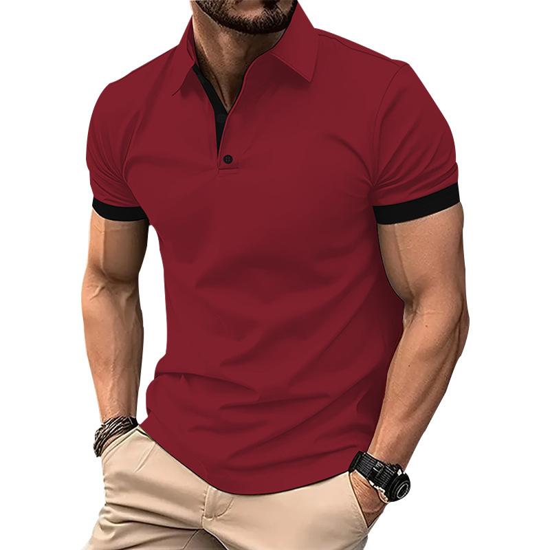 Men's Short Sleeve Polo Shirt, Slim Fit Casual Top, Comfortable & Stylish for Daily Wear