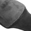 Uterus Warming Waist Belt Dark Gray Adjustable Thick Soft Plush Waist Cover for Hot Water Bottle