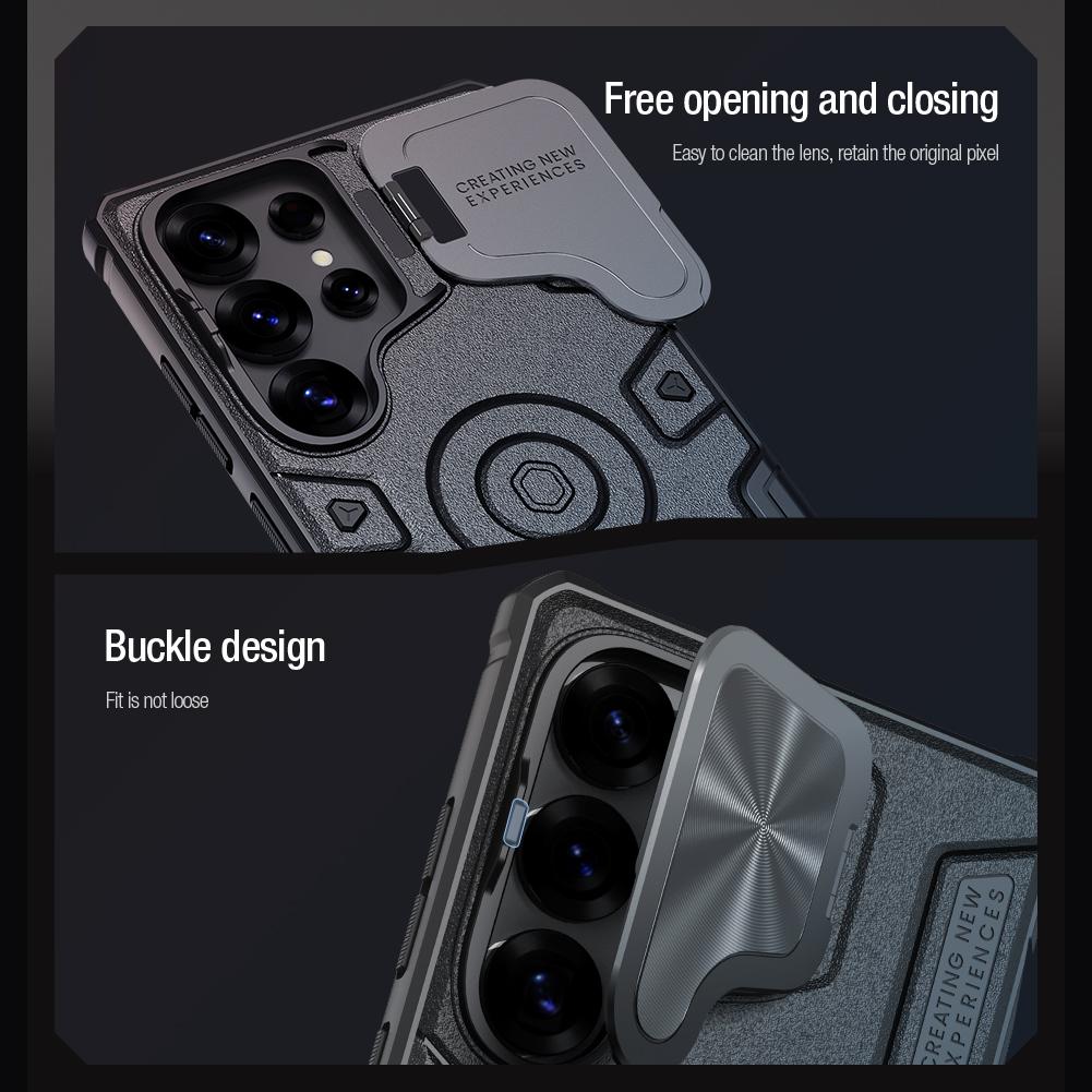 NILLKIN Pro Samsung Galaxy S25 Ultra Pouzdro na telefon CamShield Armor Prop Ochrana fotoaparátu Zadní kryt