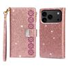 For iPhone 17 Pro Case Starry Sky Carving Leather Wallet Phone Cover with Wrist Strap