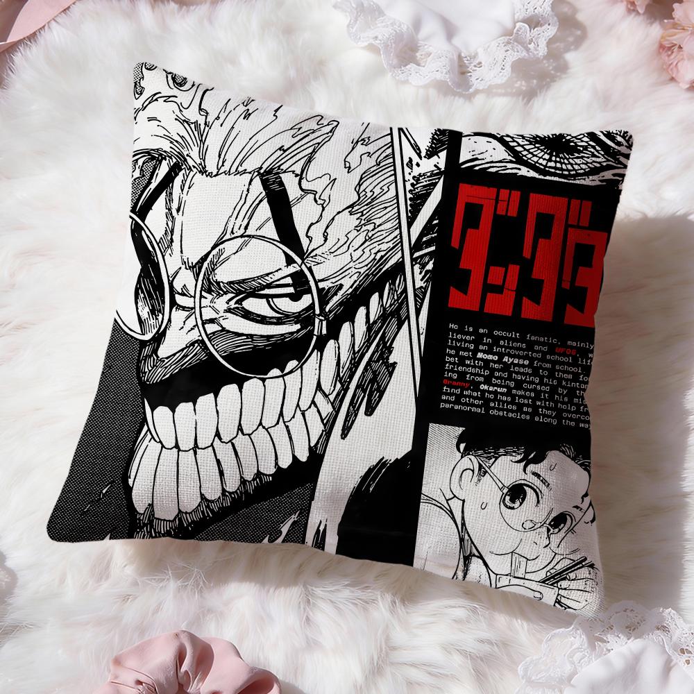 Anime D-Dandadan Cushion Cover Premium Comfort Reversible Pillow Cove -Two In One Design for Any Room & Car Interior
