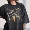 Retro Waschbär Sonnenbrille Eiskaffee T-Shirt, Chill Trash Panda Grafik T-Shirt