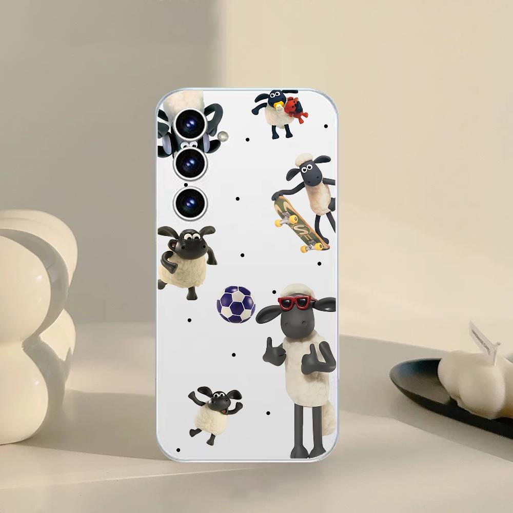 P-shaY-un Die SchafI Handyhülle Für Samsung Galaxy A52 A12 A51 S21 Edge S22ULTRA S23 S24 S20LITE Plus Ultra Transparente Hülle