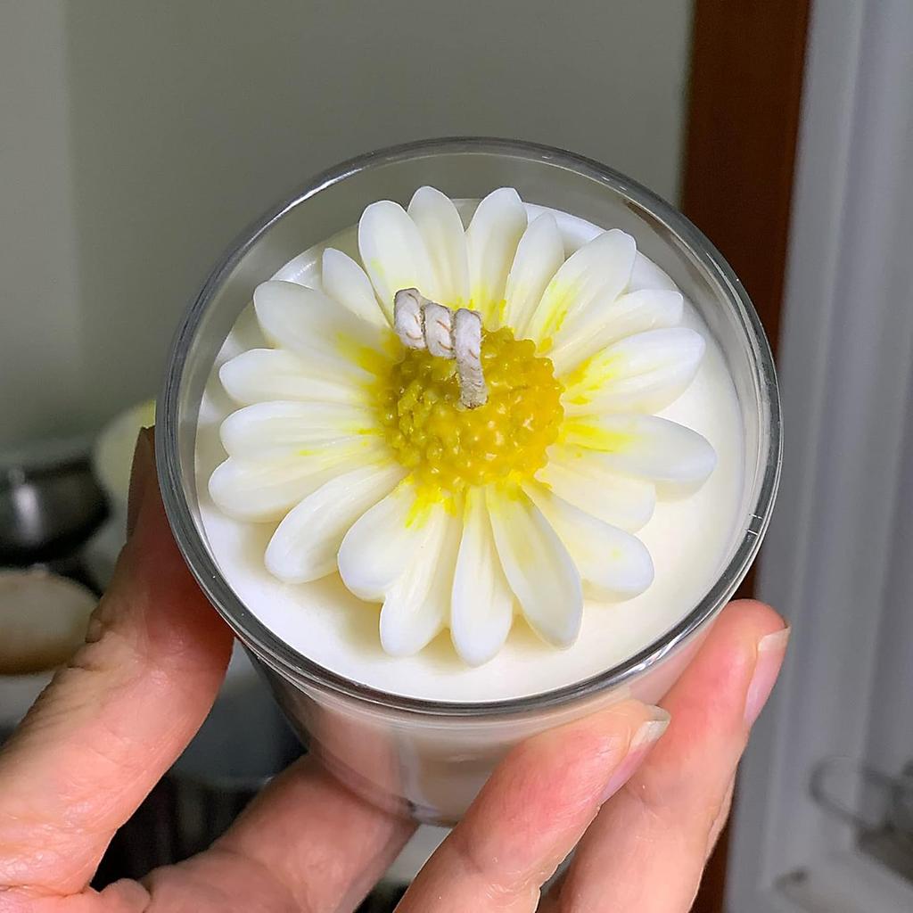 Flower Silicone Fondant Mold Chrysanthemum Mould for Fondant Cake Decorating,Chocolate,Sugarcraft,Candy,Polymer Clay,Soap Crafting Projects 2pcs