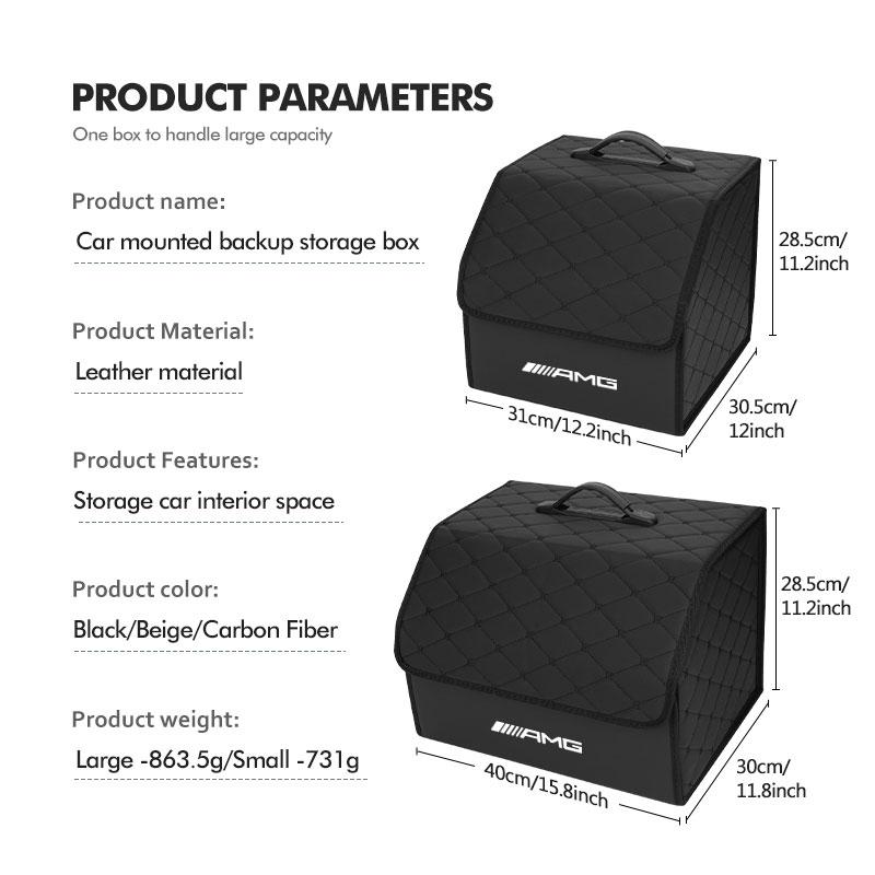 Car Trunk Folding Organizer Box Tools Waterproof Storage Bag For Mercedes Benz AMG W204 W205 W203 W211 W201 W210 W108 W124 W126