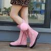 Toddler Infant Kids Baby Princess Velvet  Knot Shoes Fashion Leather Boots Shoes