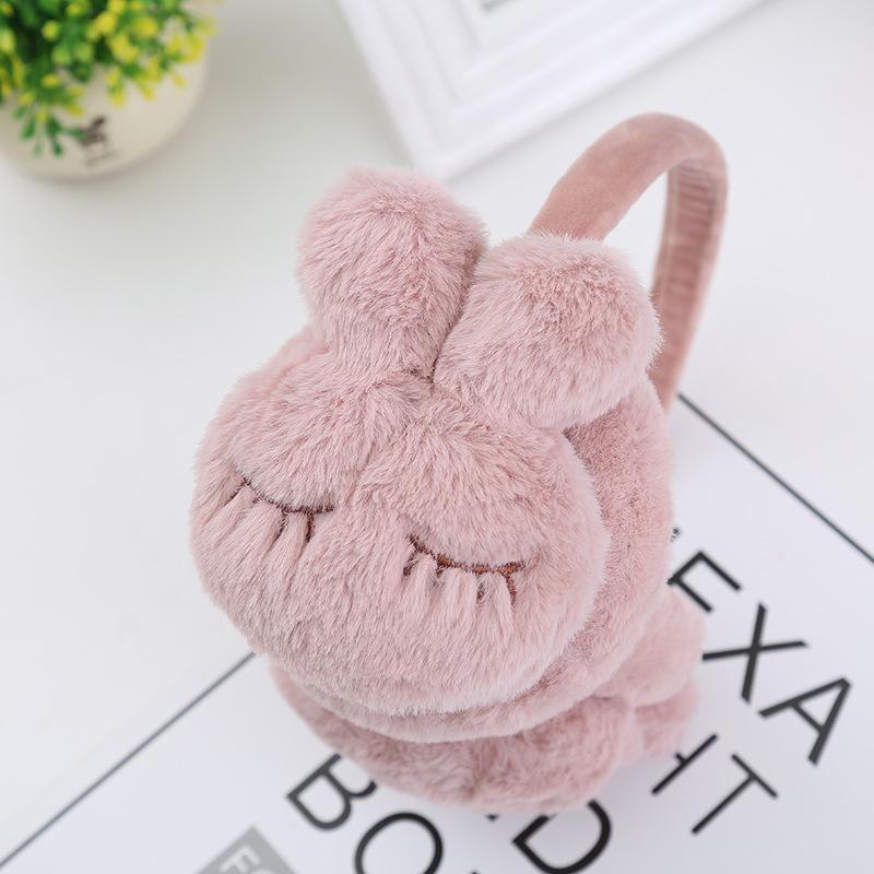 Süße Kaninchen Warme Ohrenschützer für Kinder, Cartoon Ohrenschützer für Schüler, um den Winter warm zu halten
