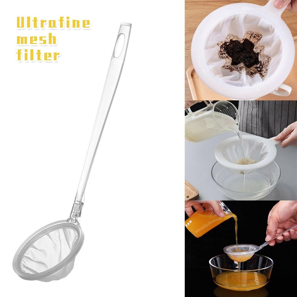 For Yogurt Soy Household Mesh Strainer Fine Mesh Filter Milk Coffee Filter Oil Skimming Spoon