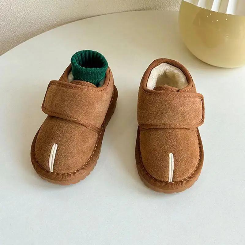 

Baby New Winter Snow Boots Warm Plush Toddler Cotton Shoes Fashion Boys Girls Anti-slip Rubber Sole Baby Infant Ankle Boots 25