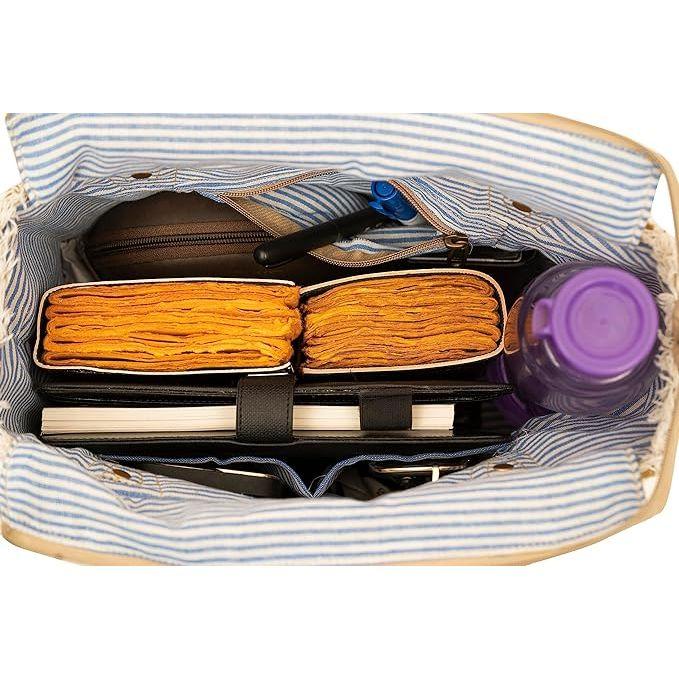 Холщовая ручная сумка Большая сумка из переработанного холста и воловьей кожи Сумка — фото 14