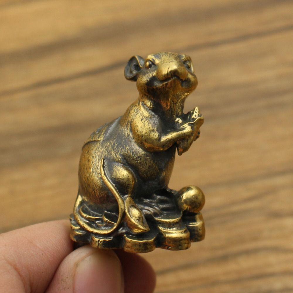 Traditional Zodiac Mouse Figurines Mouse Love Corn Mouse Love Corn Ornaments Rat Miniatures  Home