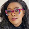 Blue Light Blocking Glasses for Men Women Large Frame Square Glasses Anti-Fatigue Computer Monitor Gaming Reading Eyewear