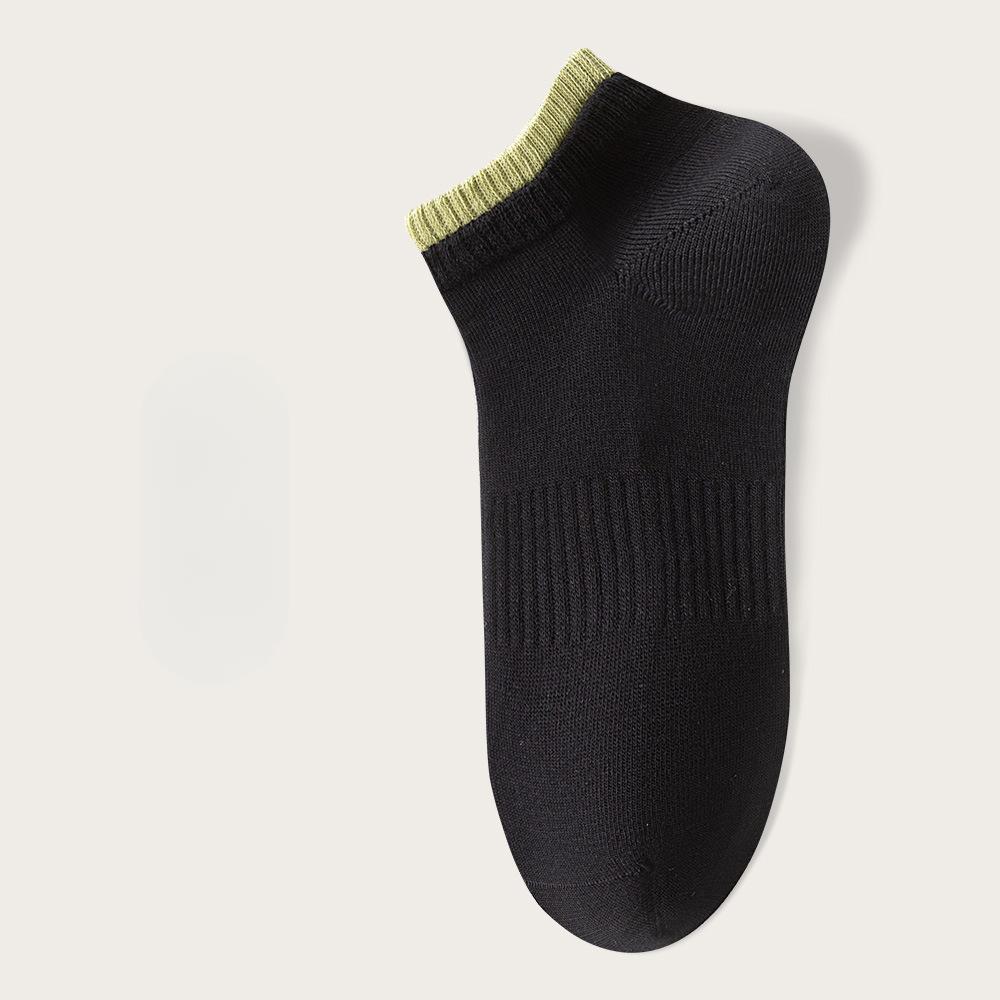 Ladies Spring and Summer Thin Simple Pure Cotton Matching Color Boneless Shallow Mouth Invisible Socks