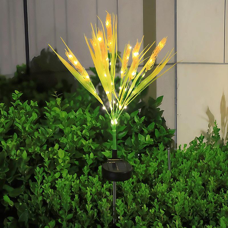 Solar LED Wheat Ear Garden Lights – Waterproof Outdoor Decorative Landscape Lamps 7-pronged Solar Wheat Ear Lamp