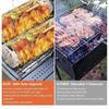 Rolling Grillkäfig Versorgung Grillkorb verbesserte Outdoor-BBQ Edelstahl Grillfass Grill-Tools