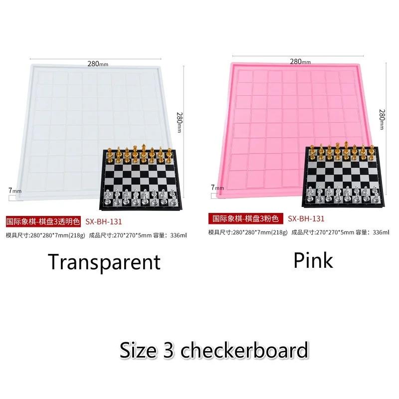 1KS DIY Šachová silikonová forma 1ks/sada Svíčková silikonová forma Kreativní nástroje na pečení čokolády