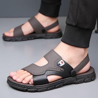 Herren Sandalen Sommer Weichsohle Rutschfest Strandschuhe Übergröße Lässig Trend Draußen Zum Tragen Sandalen