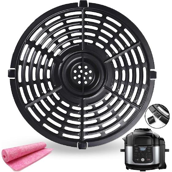 

Air Fryer Crisper Plate for Ninja 6.5QT OS301/FD302/FD305/OP302/OS300 Foodi Pressure Cooker Air Fryers, Premium Air Fryer Grill Plate Pan Rack ert