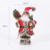Christmas Decorations pink Santa Claus Dolls Standing Christmas Figurine Holiday Decoration Ornaments Layout Window Decoration