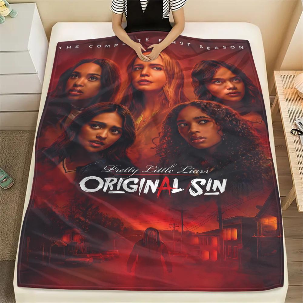 Vampire TV Characters Print Flannel Blanket,High Quality Comfortable for All Seasons,Home Decor,Warmth and Comfort,Perfect for Christmas Gifts