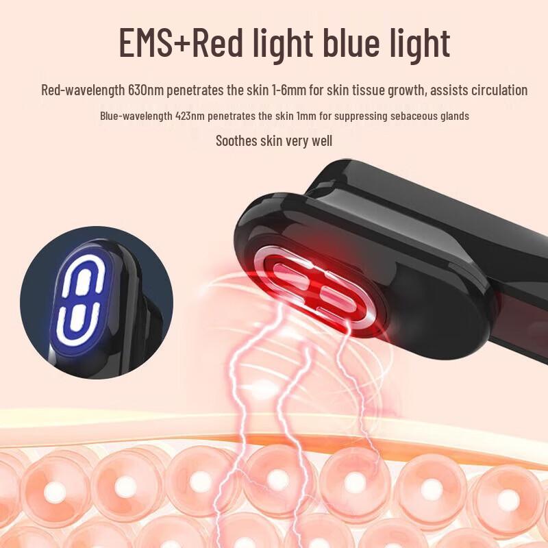 CHIGO 3-in-1 Head, Face & Body Massager with Red & Blue Light CN plug (adapter included)