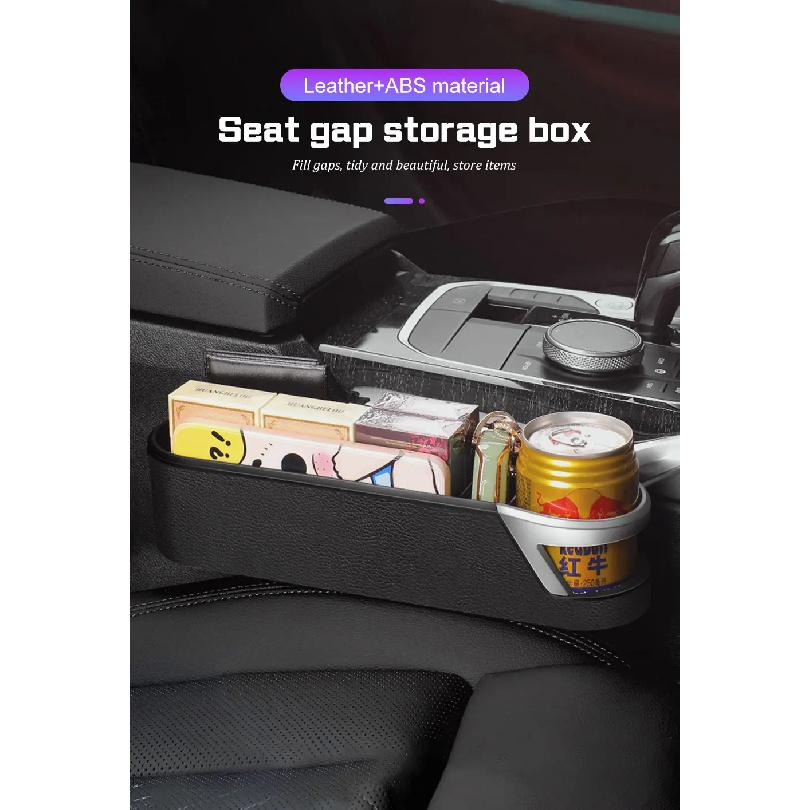 For Porsche Cayenne Panamera Macan 718 Taycan 911 981 970 Cayman Car Seat Gap Organizer Storage Box Phone Cup Holder Accessories