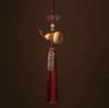 Chinese Knot Car Pendant Natural Gourd Five Emperors Coin Rearview Mirror Pendant Fringe Copper Coin Gourd Auspicious Car Decoration