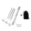 Portable Knotter Tools Stainless Steel Lacing Needle and Smoothing Tool Fit for Leather Fit for DIY Craft Supplies