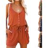 Casual Loose Jumpsuit for Women Casual Loose Sleeveless Jumpsuit