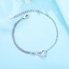 Orstarry S925 Silver Bracelet Chain Lucky Hand Rose Infinite Love Bow Bracelet Chain Charms Jewelry Gift For Women