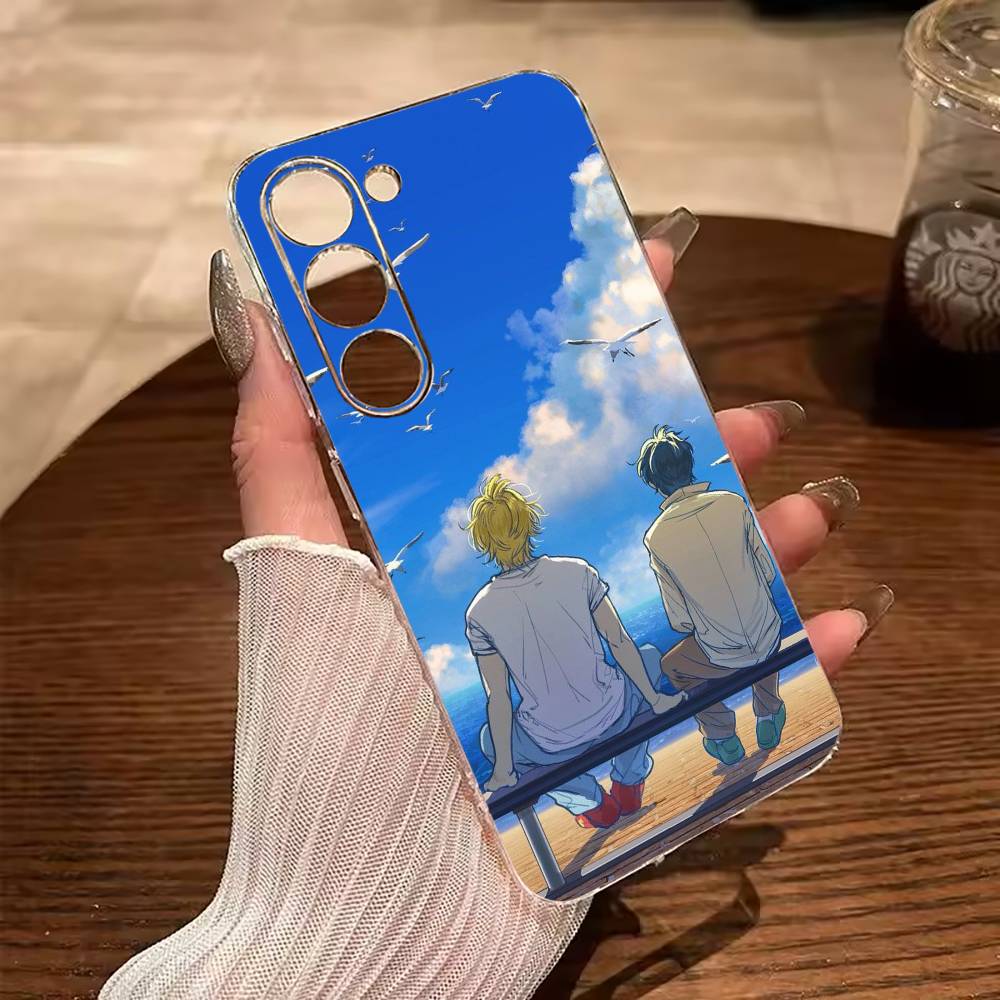 B-BANANA- FISH Clear Phone Case for Samsung Galaxy A71, A70, A52, A51, A40, A30