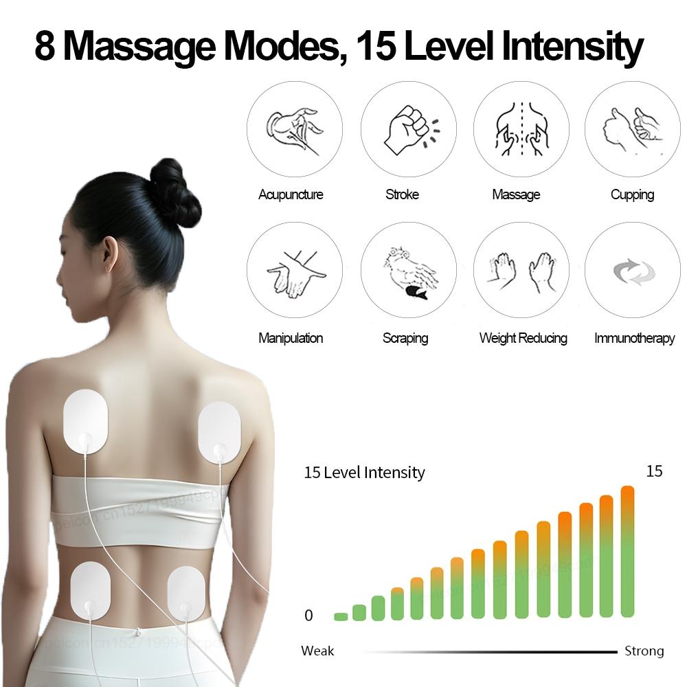 EMS Electric Muscle Stimulator Tens Muscle Stimulator Pulse Muscle Electrostimulator Muscle Pain Patches Back Waist Body Massage