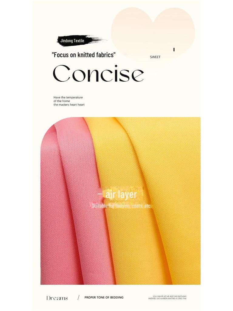 300g Stretch Knitted Polyester Air Layer Fabric for Autumn/Winter Sportswear & Comfortable Sweaters