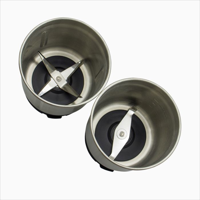 Petit Moulin À Café Électrique+moulin À Usages Multiples Graines Et Noix D'épice MPM MMK-06M 200W Argent 11956