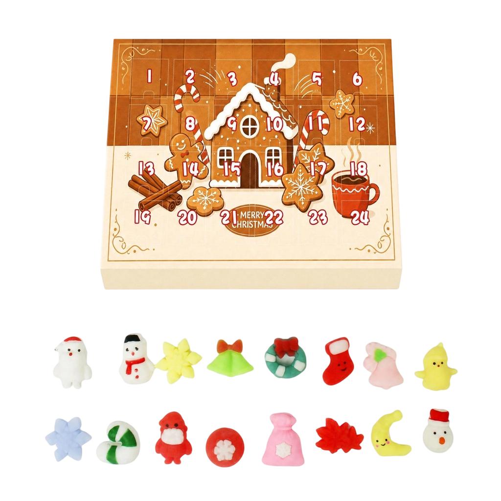 3D Christmas-Themed Toy Gift Box Set, Cute Resin Toy, Holiday for Kids