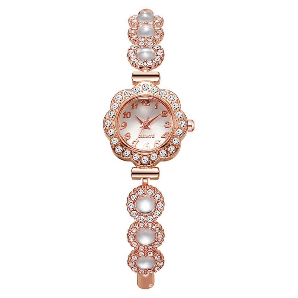 Pull Type Ladies Business Watches Exquisite Rhinestone Quartz Watch Accessories серебряный
