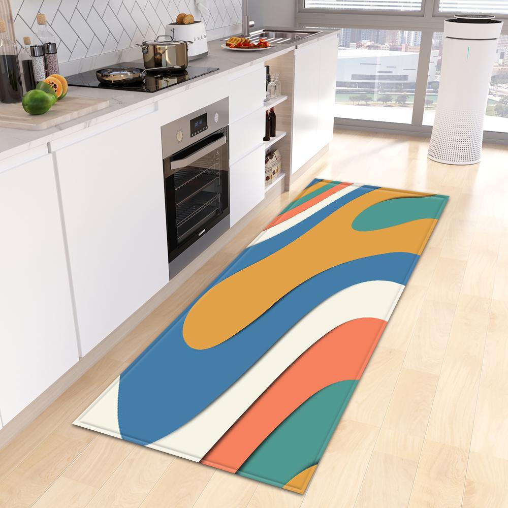 Moderne Küche Teppich Fußmatte Veranda Wohnzimmer Teppich Schlafzimmer Nachttisch Flur Boden rutschfeste Bodenmatte