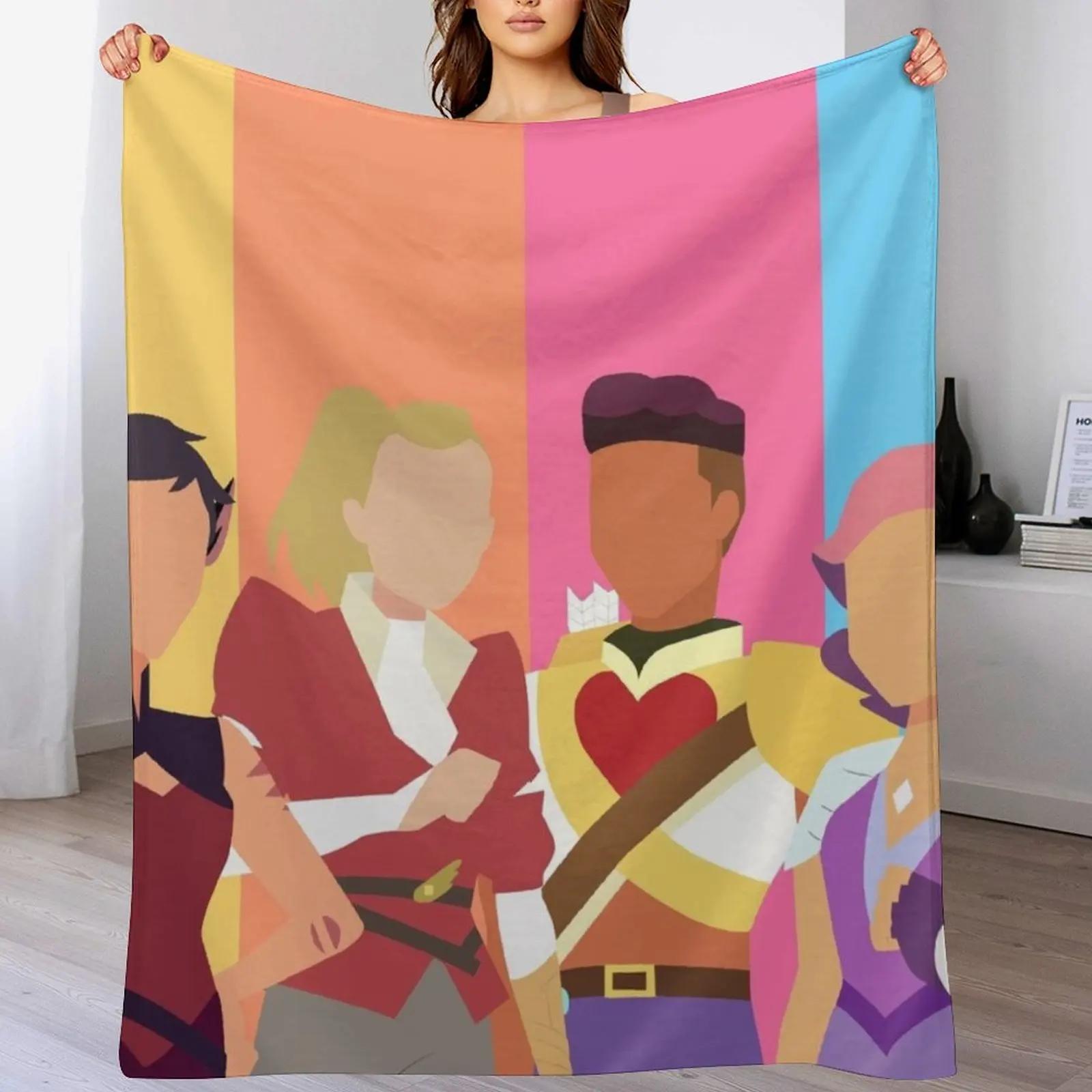 Best Friend Squad Throw Blanket Soft Bedroom Blanket for Night Sleeping 102x76cm(40x30in)