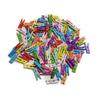 200Pcs Assorted Color Home Wooden Clip Practical Colorful Wood Photo Office Note Clamp