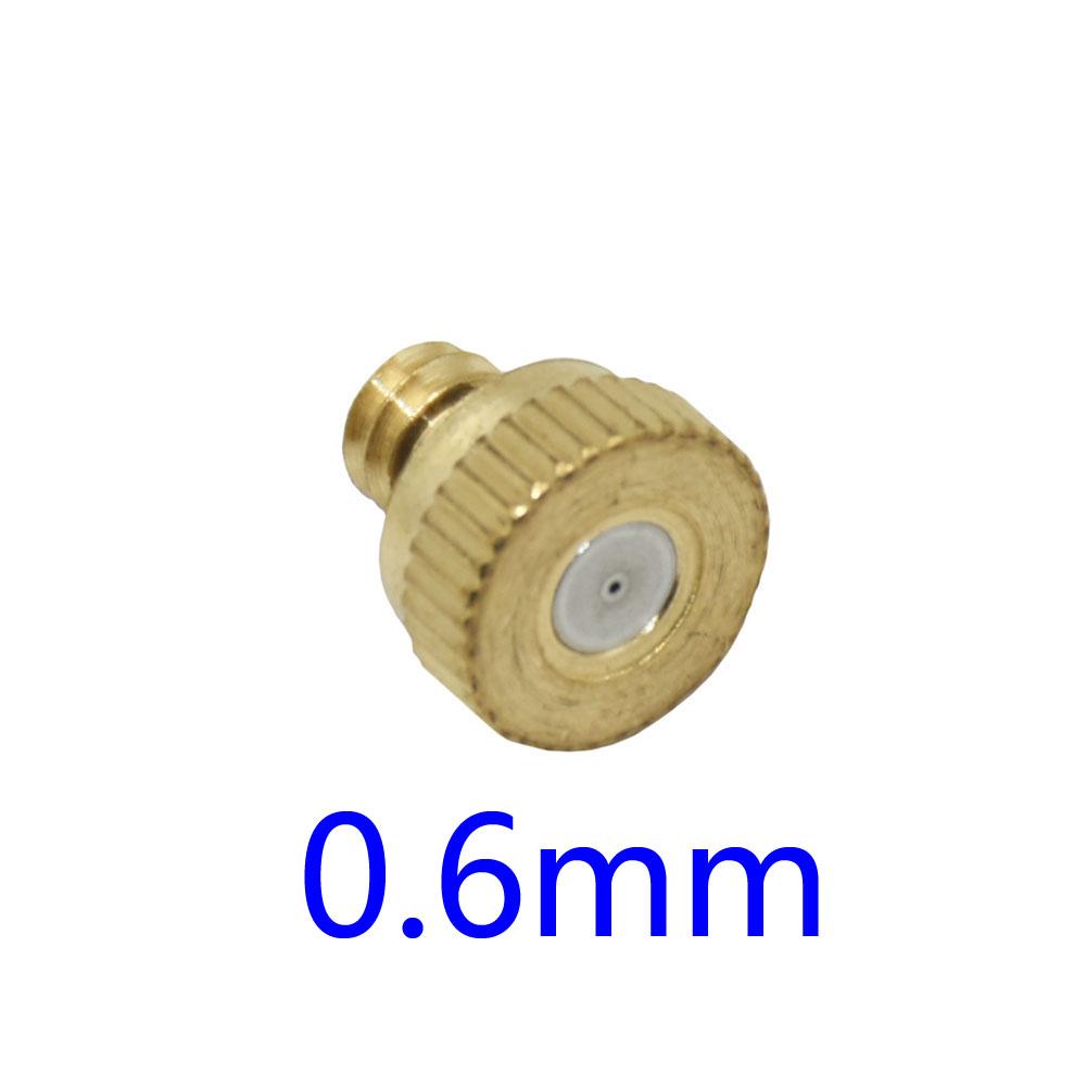 

0.2/0.3/0.4/0.5/0.6mm Misting Nozzles With 3/16 Inch Thread Fog Nozzles Tee For Patio Misting System Outdoor Cooling System 5Pcs