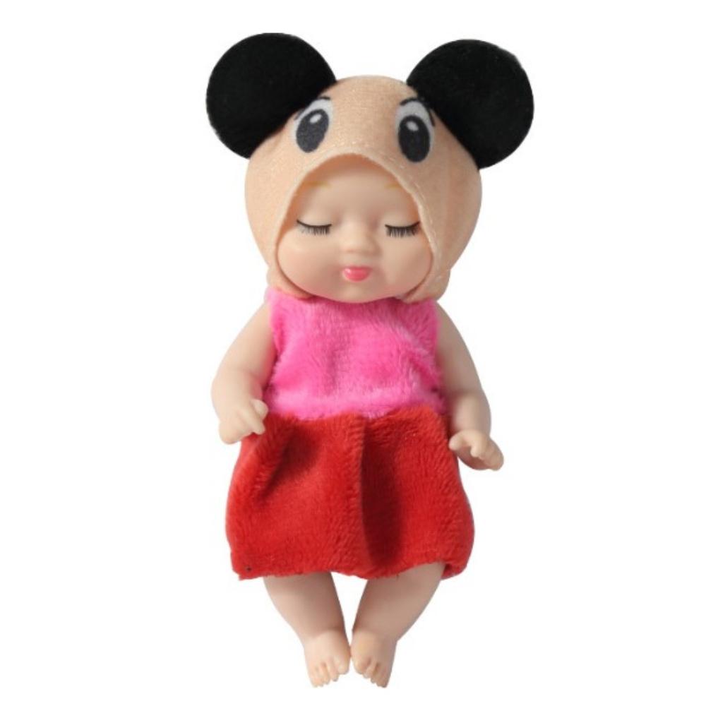 Kawaii Păpuși Reborn de Simulare de 3,5 inch Jucărie Mini Drăguță Păpușă Serie Bebeluș Adormit Jucărie Animal de Desene Animate Pentru Copii Cadou de Ziua de Naștere