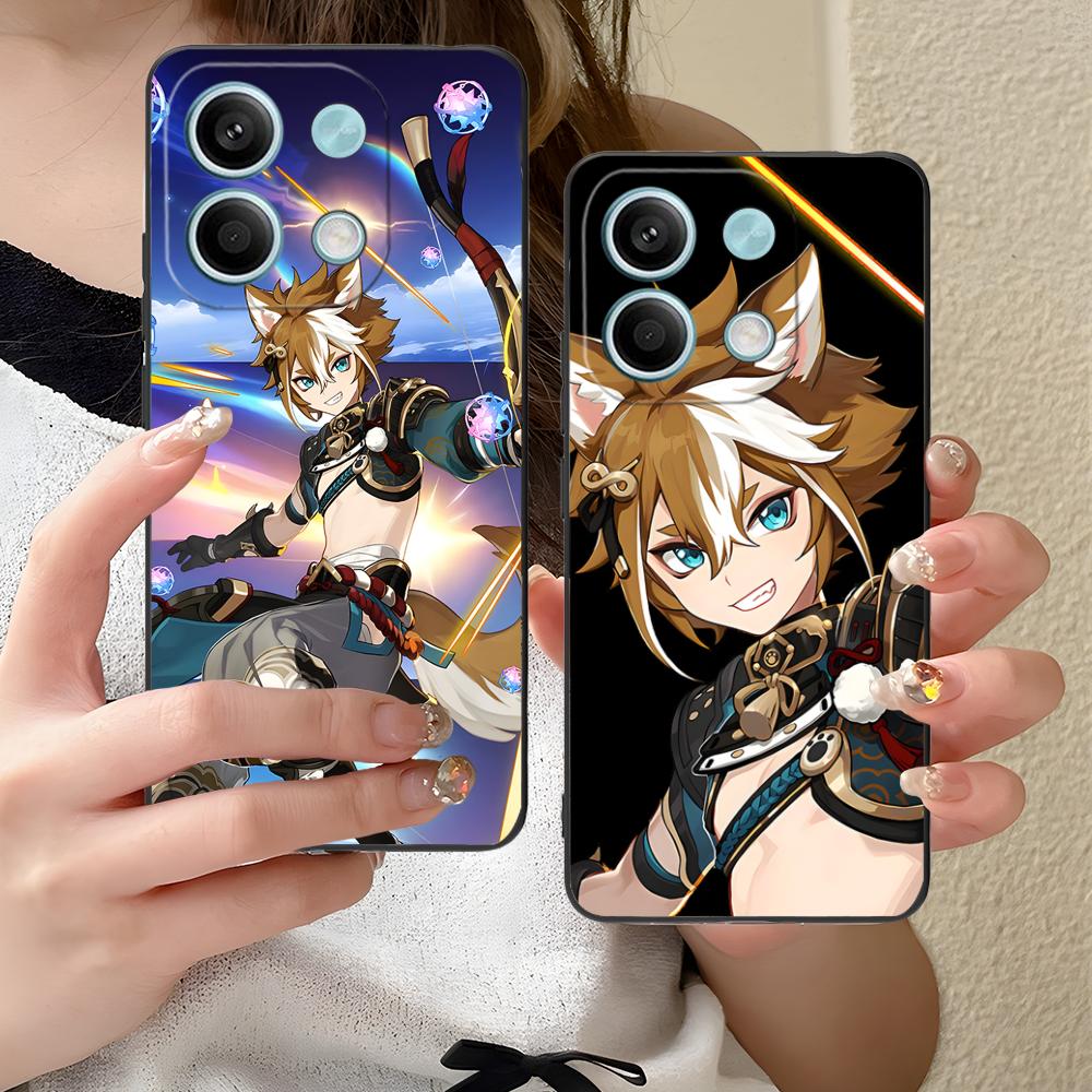 Game GI Gorou Mobile Phone Case for Xiaomi Redmi 15 14 13 12 A5 3 2 1 C Plus 4G 5G Colorful Printing Cover Luxury Cover