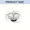 Stainless Steel Kitchen Sink Strainer Mesh Non-Clogging For Bathroom Washroom  Vanity