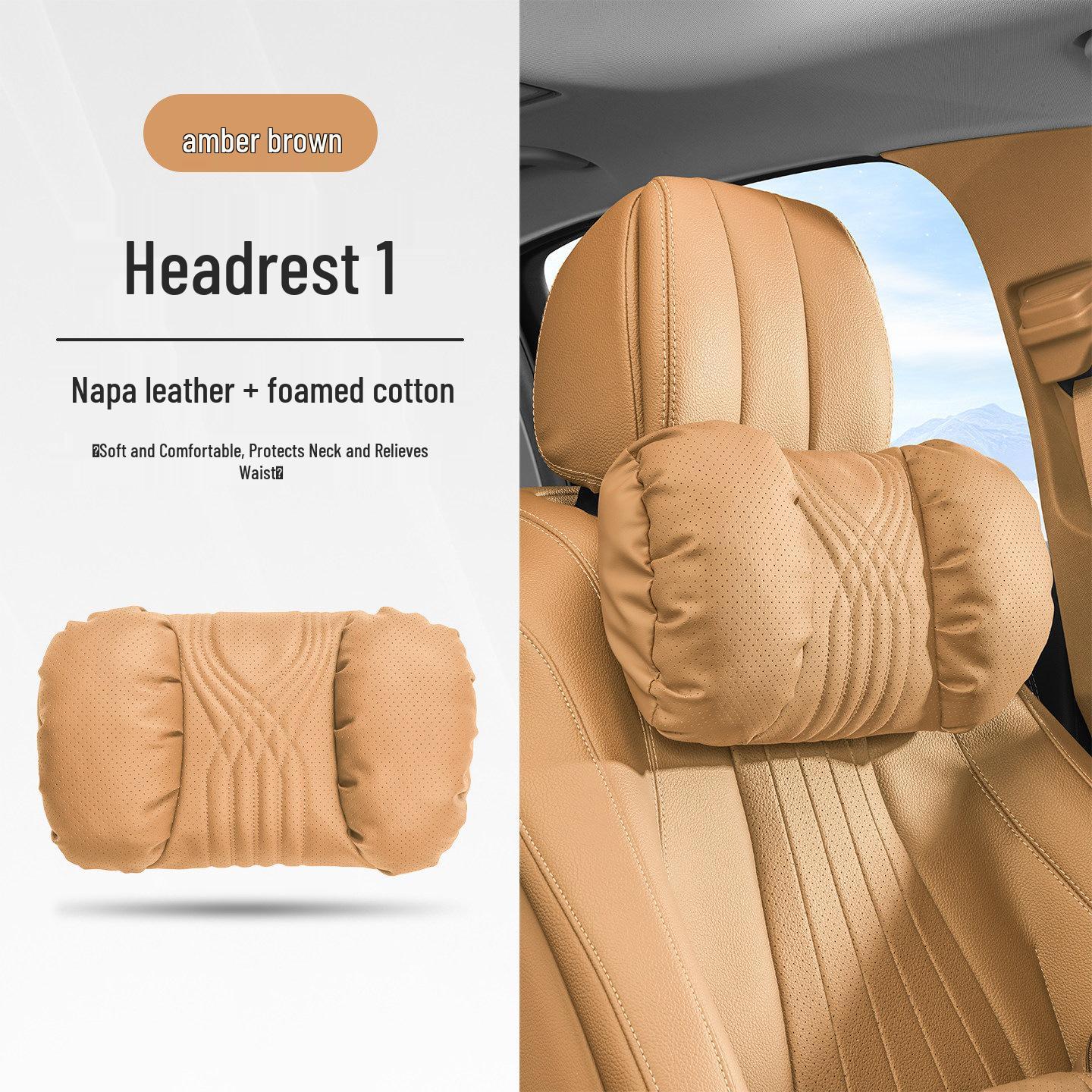 

Universal Car Headrest & Lumbar Support Cushion Set for Maybach - All-Season Neck Protection